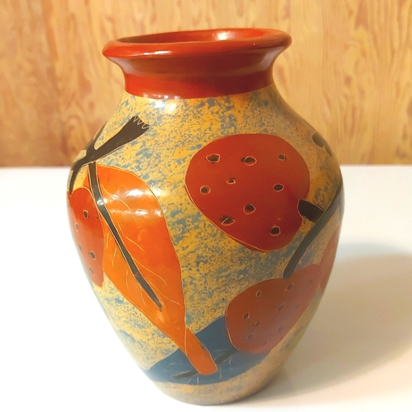 Artisan Ceramic Frog Vase - Picture 2 of 10